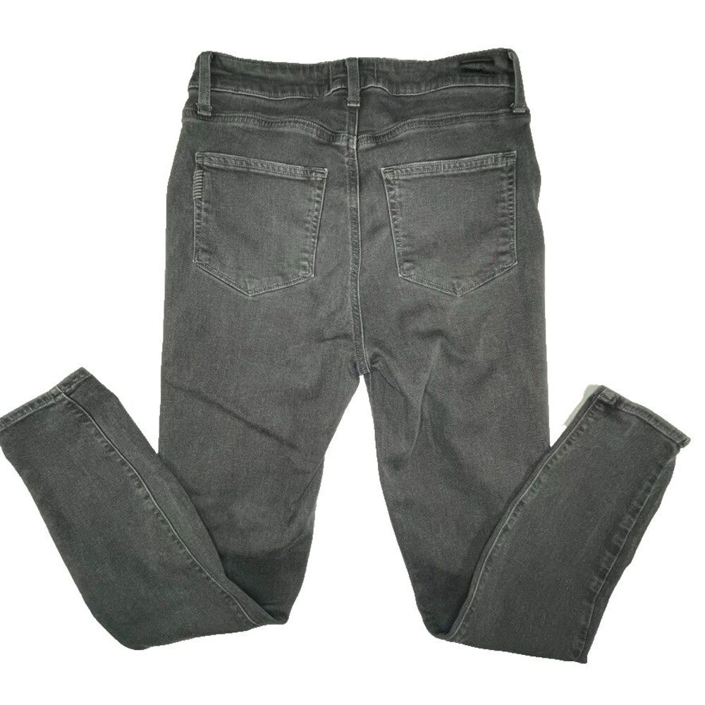 PAIGE Jeans Sz 28 Women's Margot Ankle Black Wash Comfort Stretch Spandex Pants - Picture 7 of 14